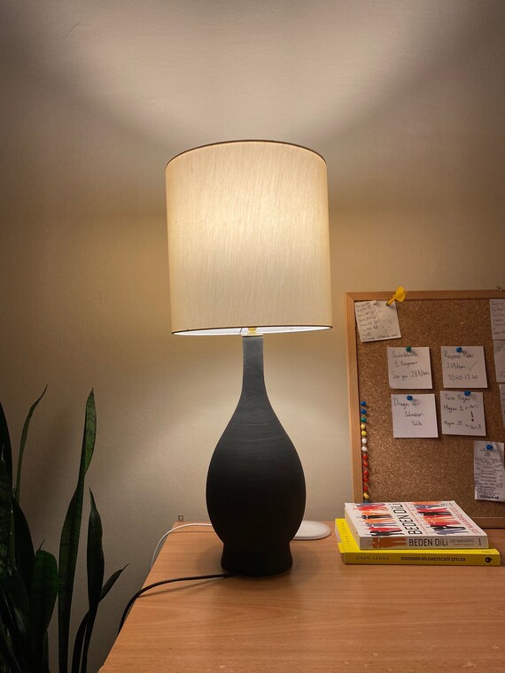 Handmade sale pottery lamps