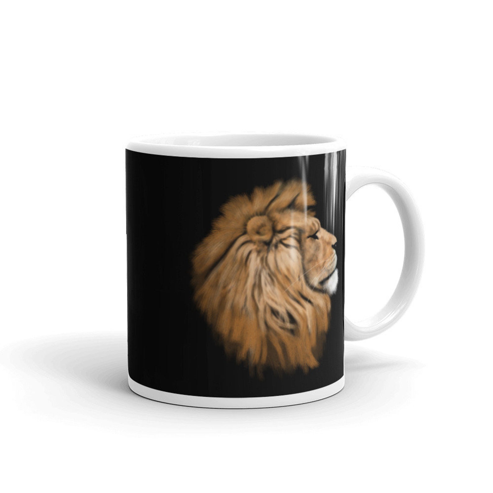 African Lion Mug Lion Head Mug Animal Mug Etsy UK