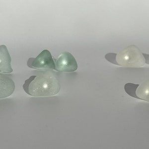 Scottish sea glass studs - sterling silver stud earrings