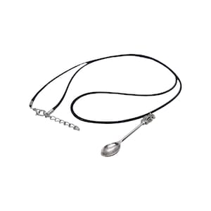 Portable Powder SPOON NECKLACE or KEYCHAIN Small Spice Stash Scoop for Travel and Outdoor Use