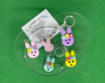 Hand made DEAL!!! Bunny   stitch marker, progress keeper, steken markeerder charm