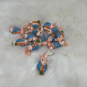 Hand made stitch marker, progress keeper, steken markeerder charm afbeelding 1