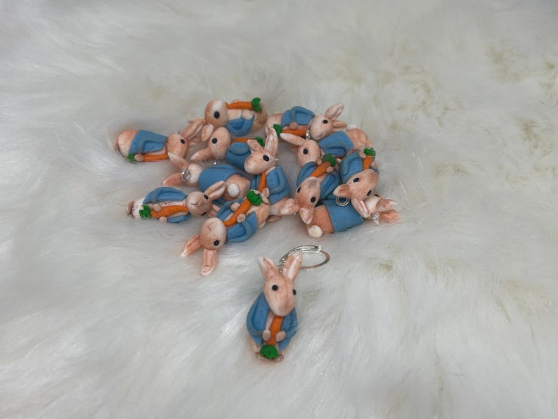 Hand made stitch marker, progress keeper, steken markeerder charm afbeelding 1