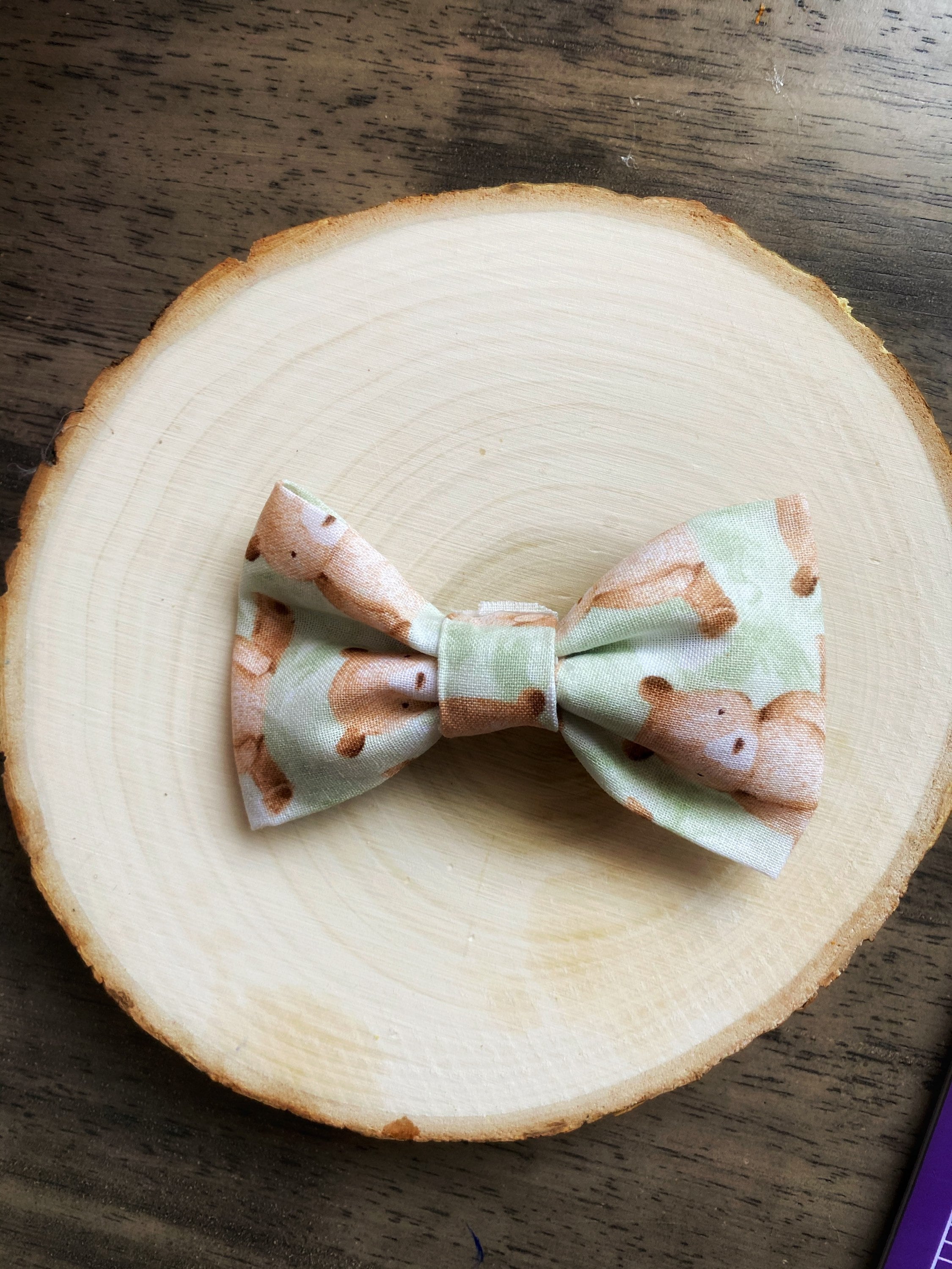 Bow tie teddy bear bow bows for boys clip on bow Etsy