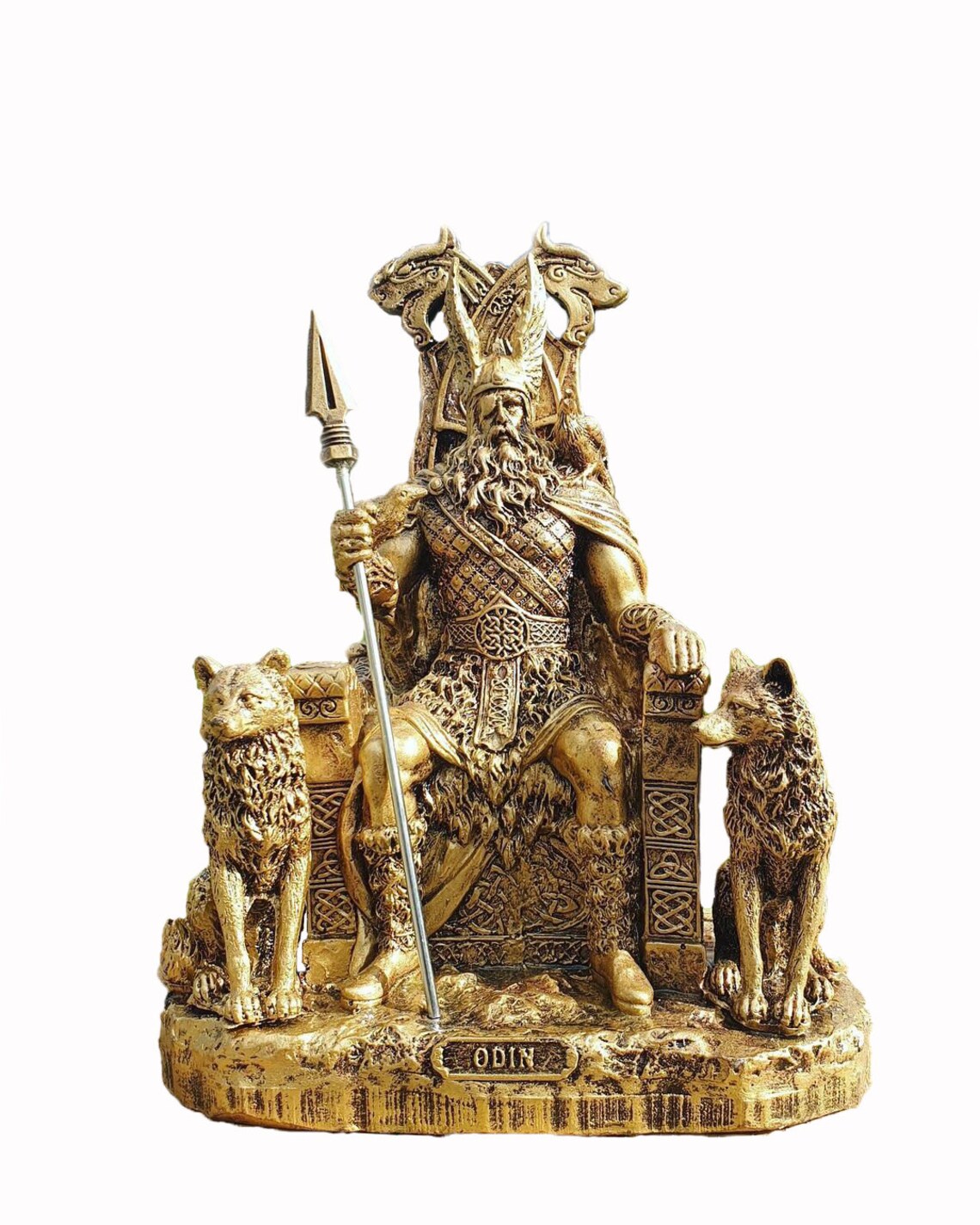 Odin Figurines Statue Allfather Norse Gods Bronze Statue Etsy