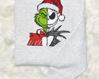 Christmas GrinchSkellington Sweatshirt |