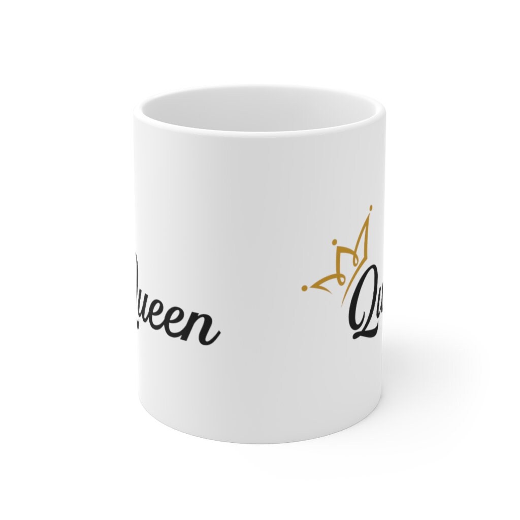 Queen Ceramic Mug 11oz Romantic Gift for Wife Mother Mom Her Etsy