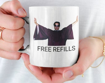 Jim Jones Cult Leader Free Refills Ceramic Mug 11oz Funny Mug Funny Coffee Mug Funny Office Mug