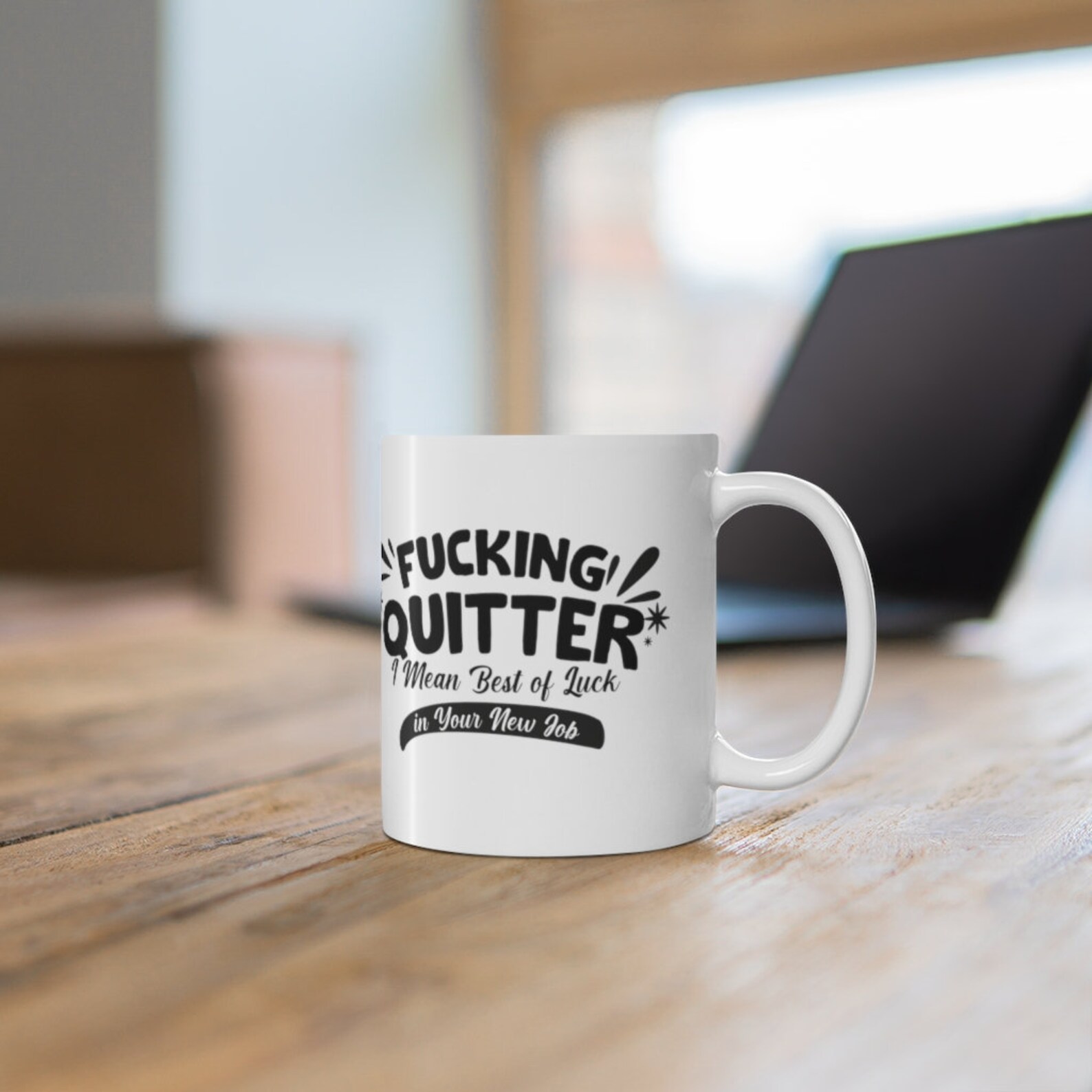 Fucking Quitter I Mean Best of Luck in Your New Job Ceramic - Etsy