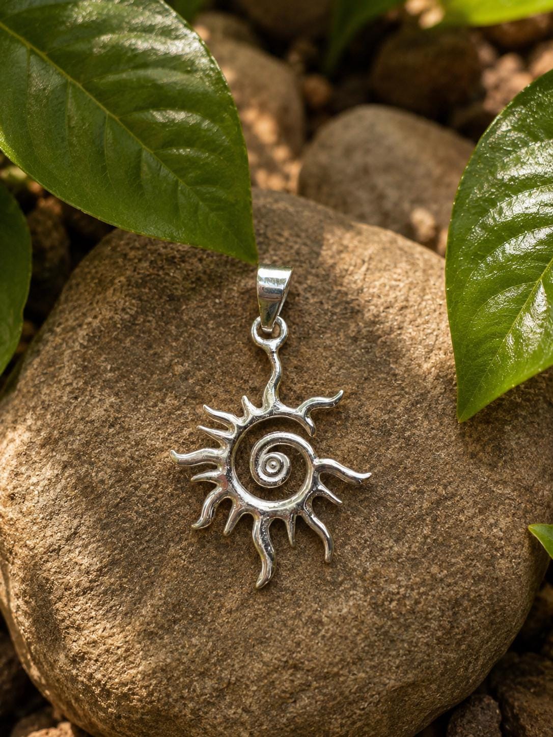 Spiral Sun Necklace - Etsy