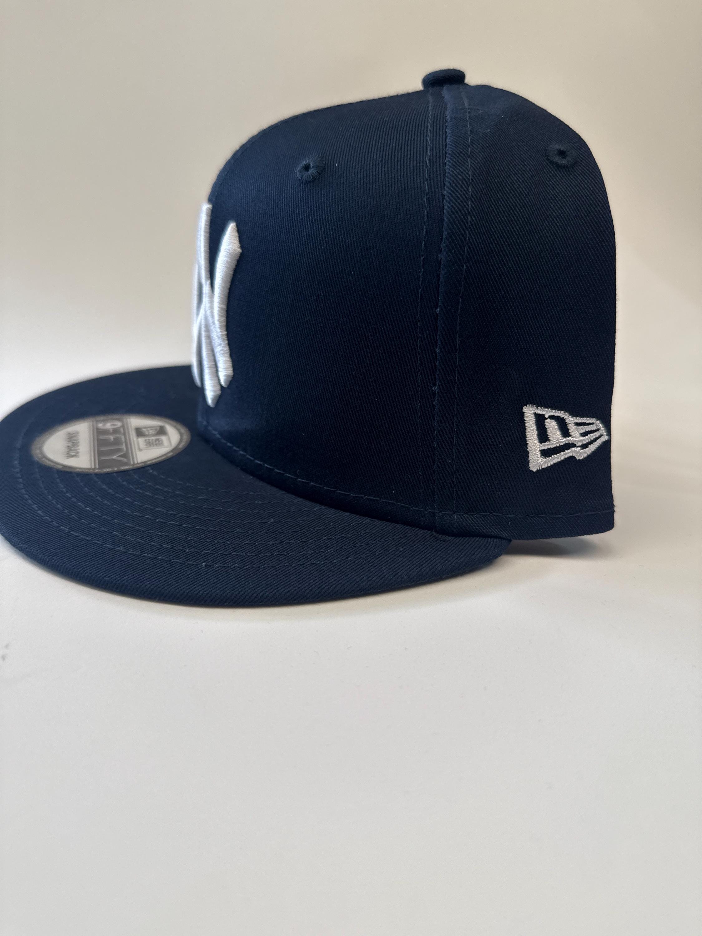 New Era Navy Blue Embellished NY Logo Baseball Cap New York Yankees 59FIFTY Fitted 1927 World Series Patch - MJ  main image 4