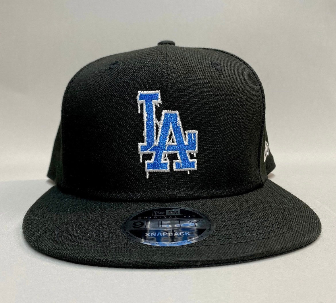 LA “drip” New Era Black 9fifty - Etsy