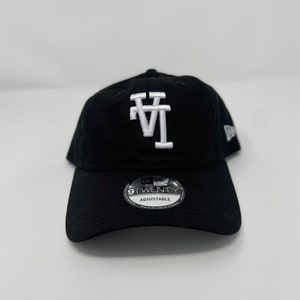 Upside Down &quot;LA&quot; Dad Hat Black (white thread)
