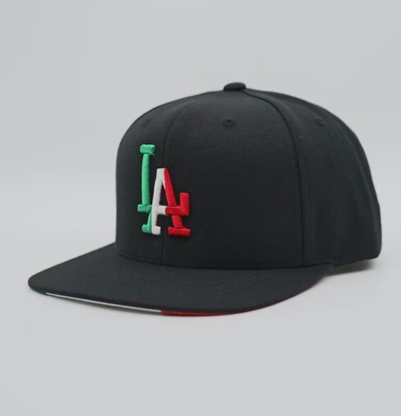 New Arrivals! Black Embroidered Letter On Cap with Green-Red Web Stripe Trendy Apparel Shop Red Black Green Africa Map Embroidered  main image 2