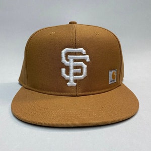 Carhartt Brown Snapback SF white Thread 
