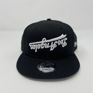Upside Down &quot;Los Angeles&quot; Black (white thread)