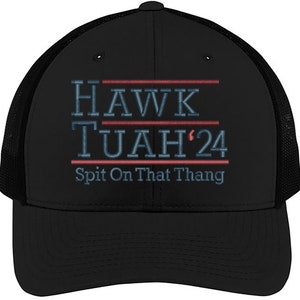 Hawk Tuah “Yupoong retro Trucker Hat (black)
