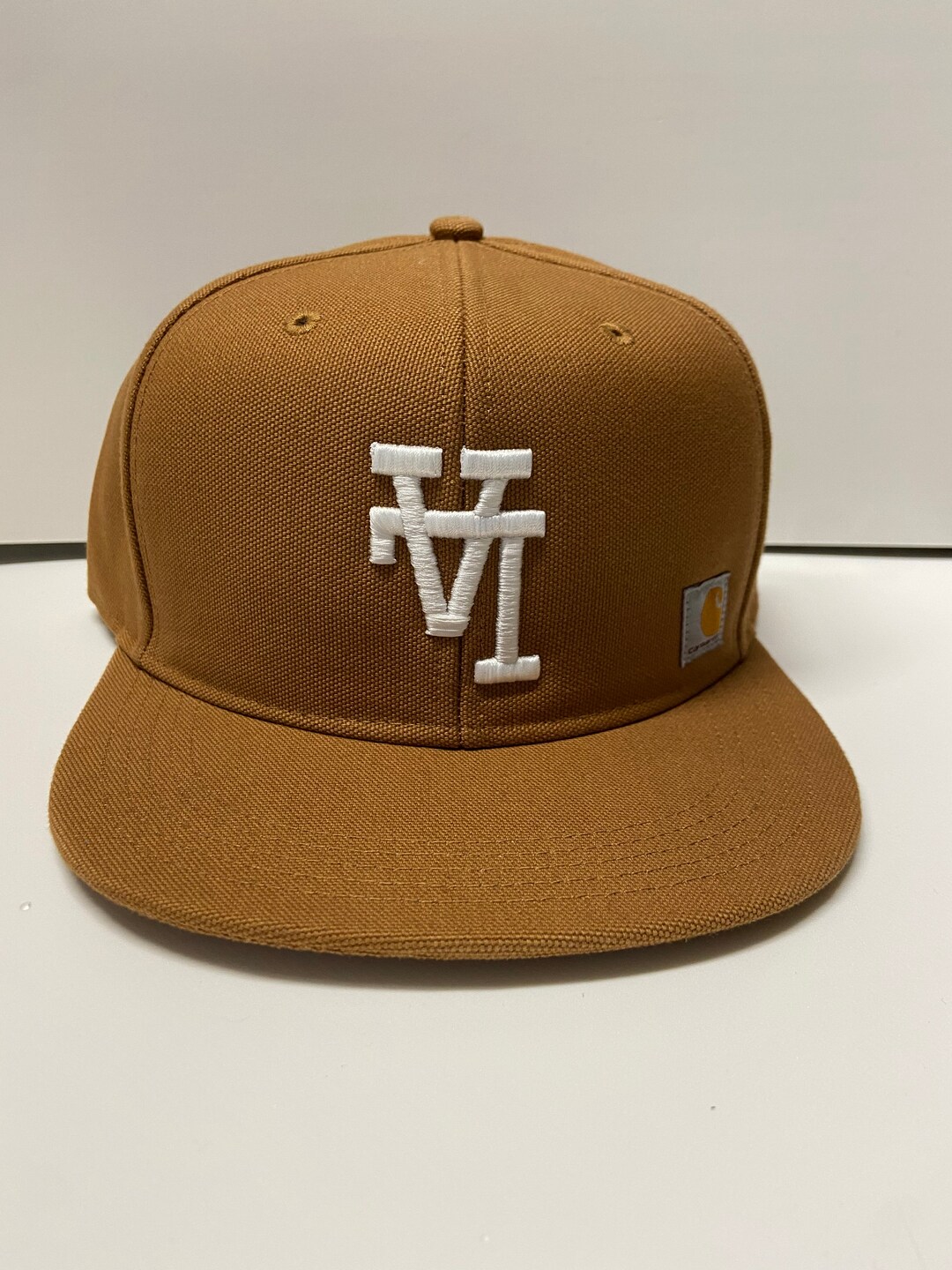 Carhartt Brown Snapback, Upside Down “LA” (white Thread) - Etsy