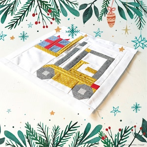 Istruzioni per il blocco trapunta PDF – Carrello elevatore con regalo