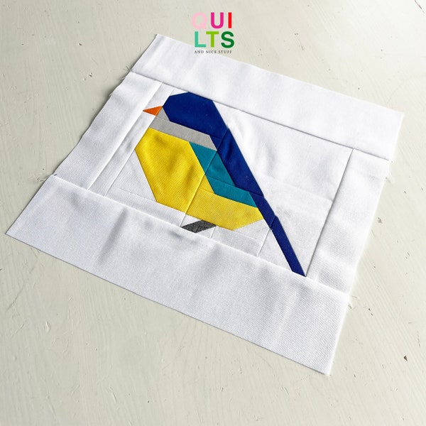 PDF Quilt Block Pattern – Bird – Animal Quilt