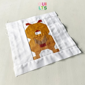 PDF Quilt Block Pattern – Quokka – Animal Quilt