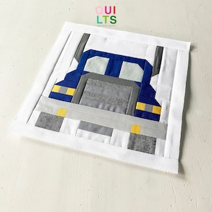 PDF Quilt Block Pattern – Truck Front – Vehicle Quilt