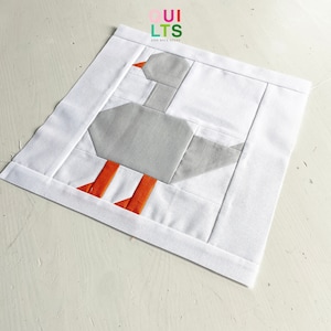 PDF Quilt Block Pattern – Goose – Animal Quilt