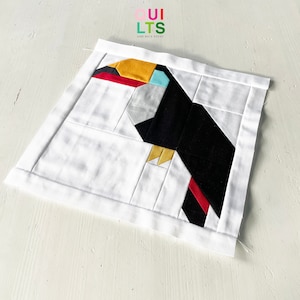 PDF Quilt Block Pattern – Toucan – Animal Quilt
