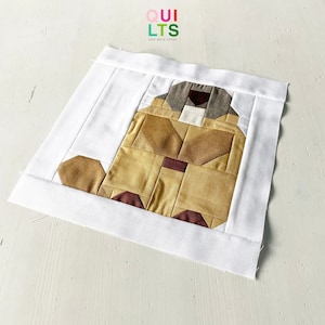 PDF Quilt Block Anleitung – Murmeltier, Tier Quilt für Kinder