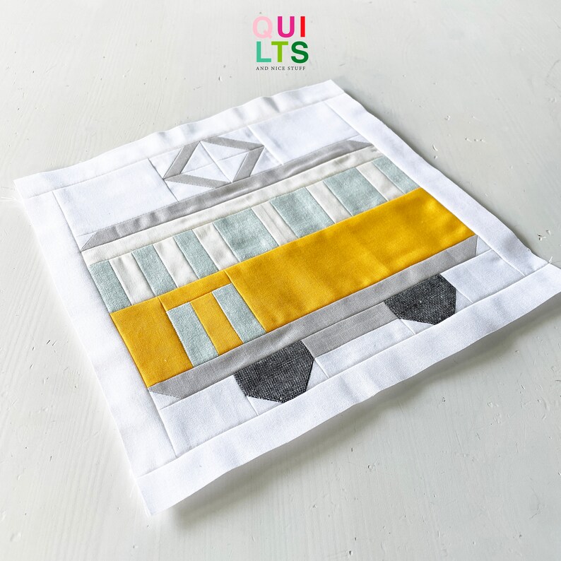 PDF Quilt Block Pattern – Tramway – Vehicle Quilt - Etsy