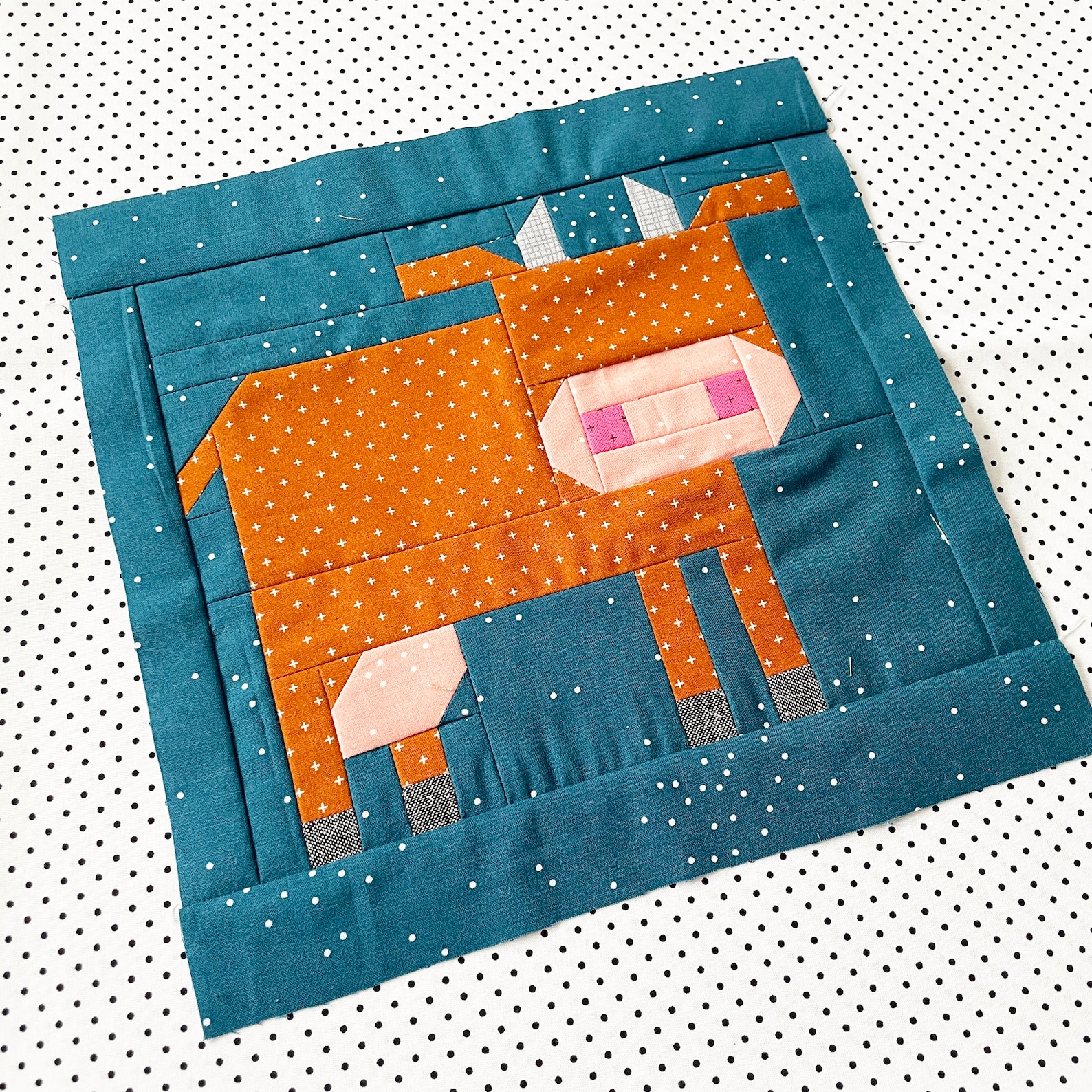 PDF Quilt Block Pattern Cow Animal Quilt - Etsy