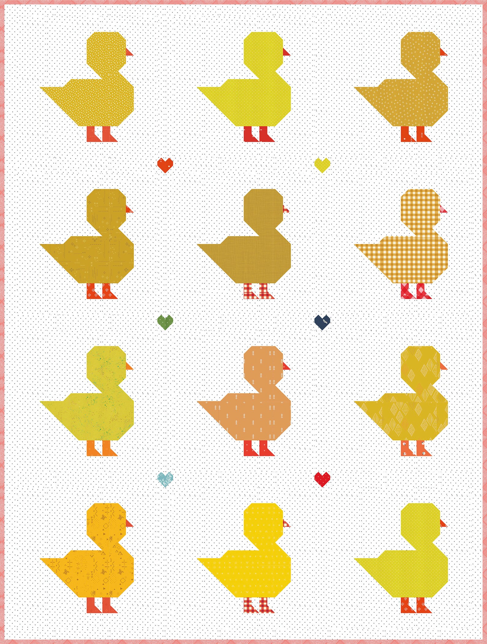 PDF Quilt Block Pattern – Chick – Animal Quilt - Etsy