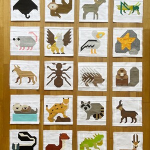 PDF Quilt Block Pattern – Bobcat – Animal Quilt - Etsy