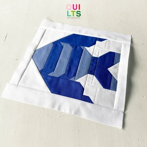PDF Quilt Block Pattern – Fish – Animal Quilt - Etsy