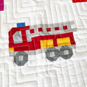 PDF Quilt Block Anleitung – Feuerwehr Bild 6