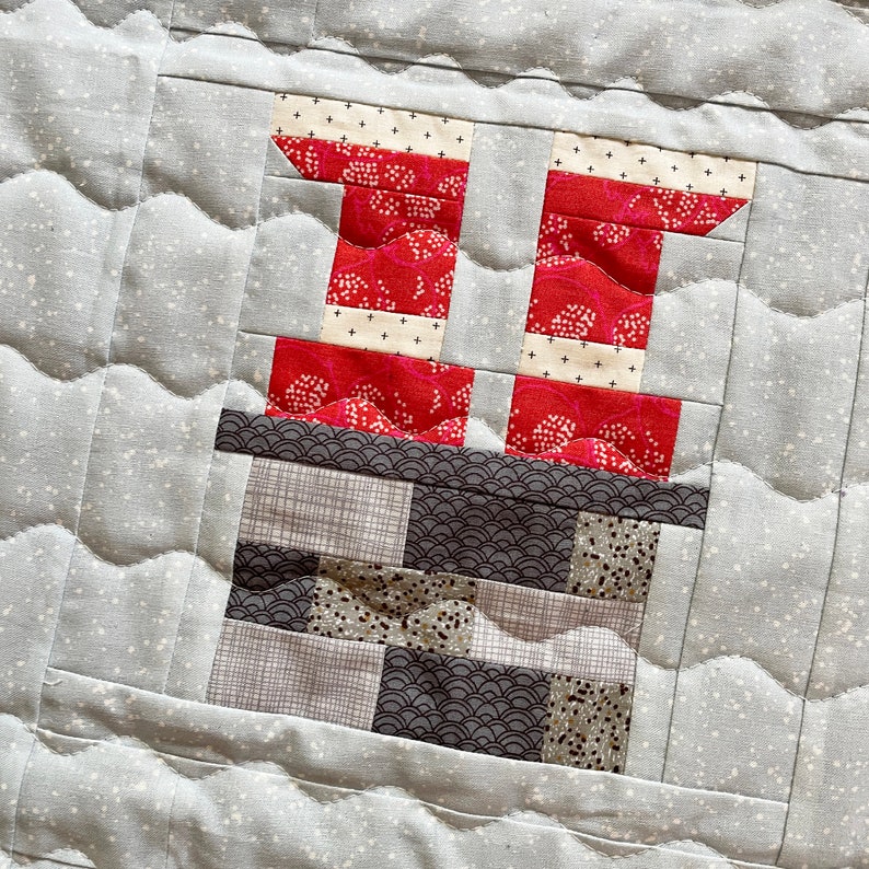 PDF Quilt Block Pattern – Chimney – Christmas Quilt – Christmas Present ...