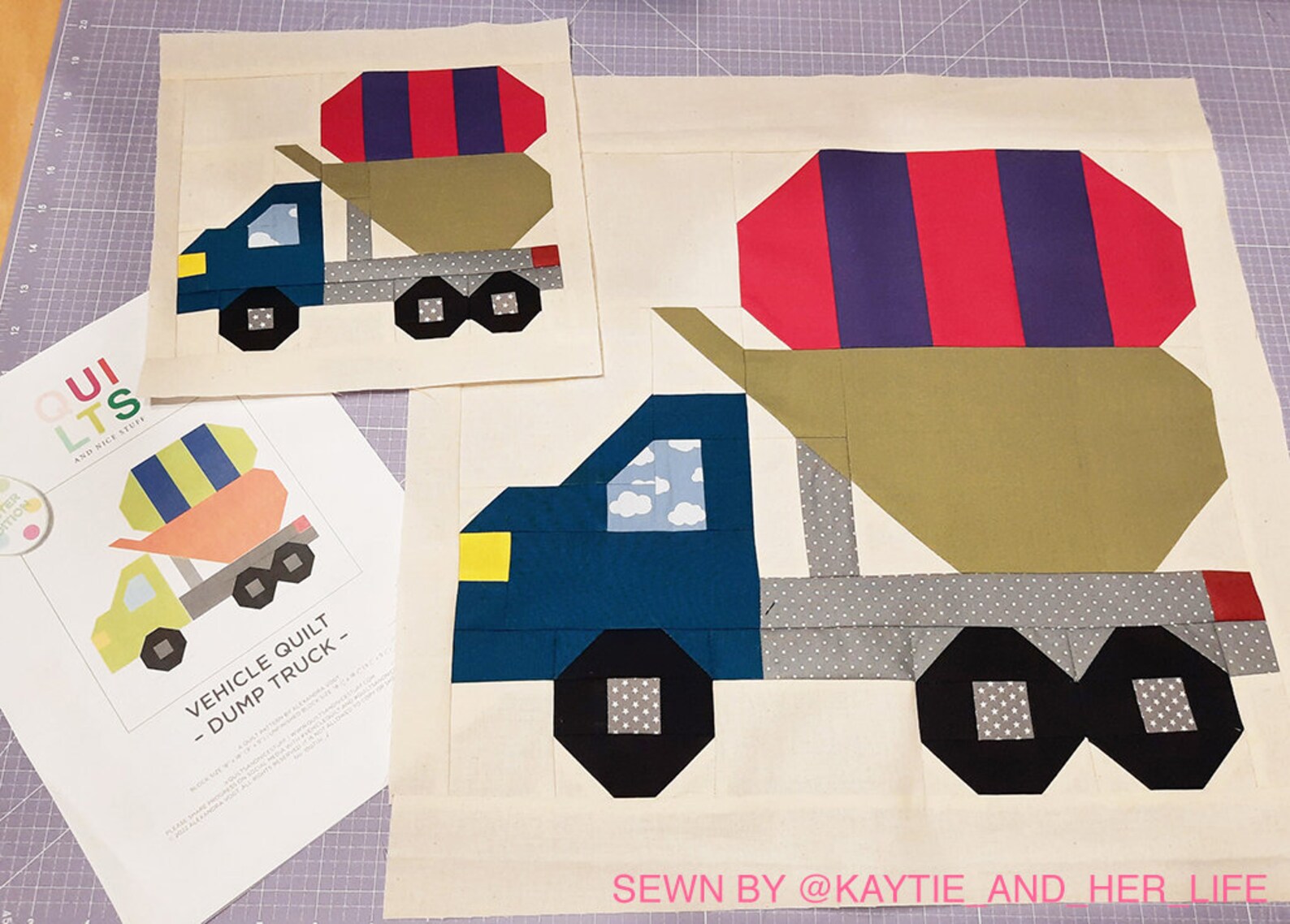 PDF Quilt Block Pattern Dump Truck Easter Edition | Etsy