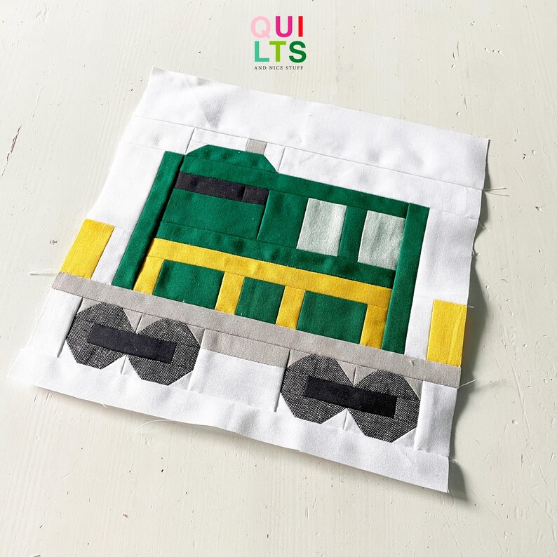 Model Train Quilt Pattern PDF Quilt Block Pattern – Railcar – Train Quilt - Etsy