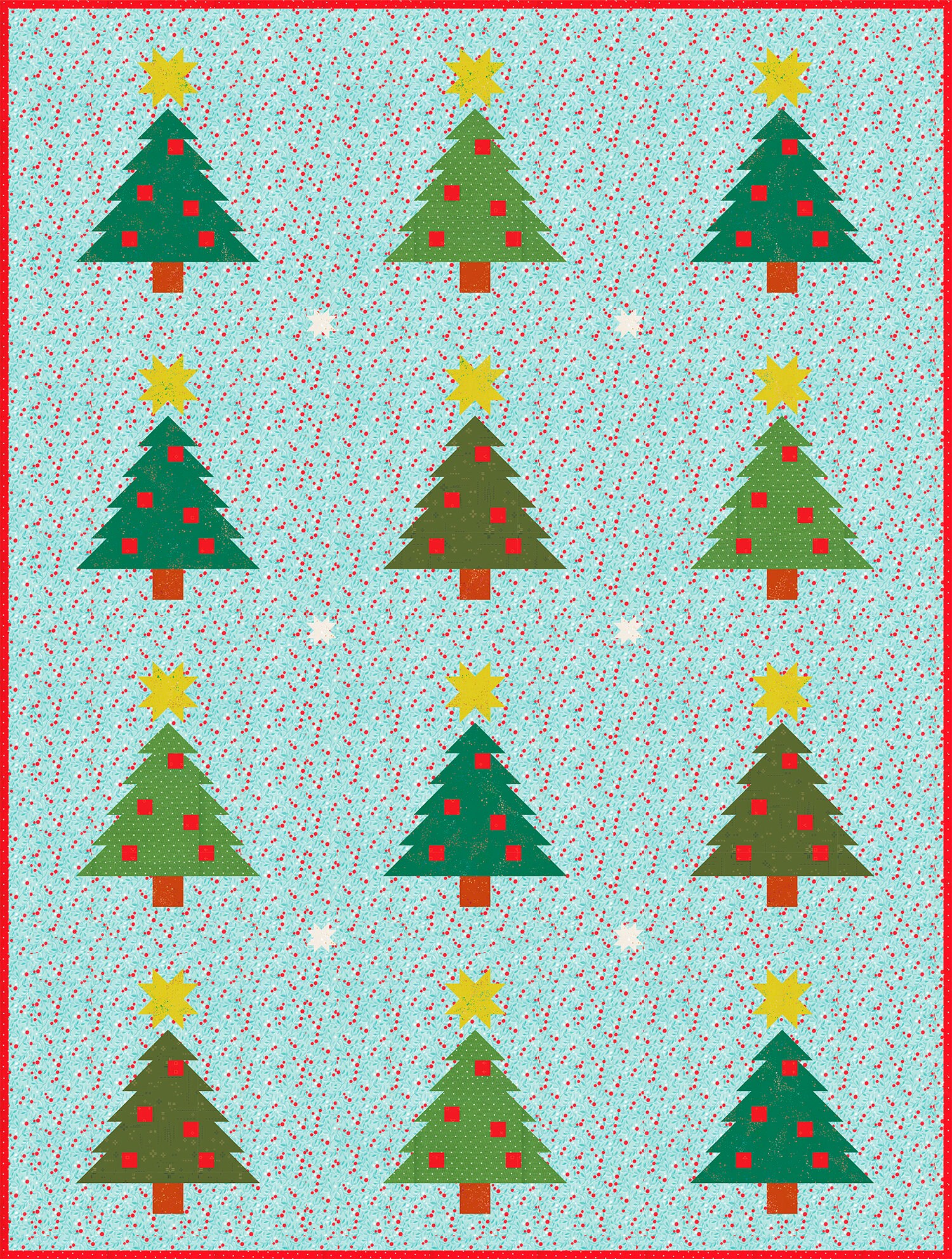 PDF Quilt Block Pattern – Tree – Christmas Quilt – Christmas Present - Etsy