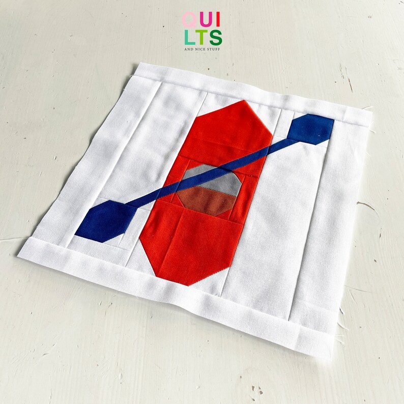 PDF Quilt Block Pattern – Kayak – Vehicle Quilt image 2