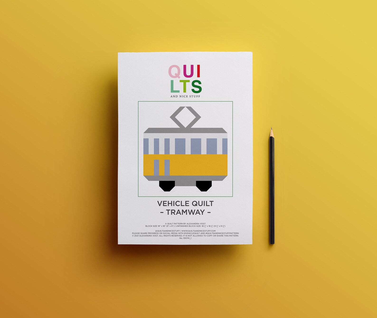 PDF Quilt Block Pattern – Tramway – Vehicle Quilt - Etsy