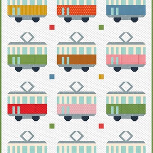 PDF Quilt Block Pattern – Tramway – Vehicle Quilt - Etsy