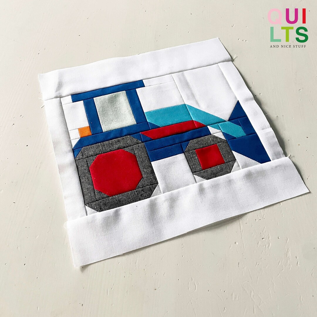 PDF Quilt Block Pattern Tractor Front Loader Vehicle Quilt Pattern - Etsy