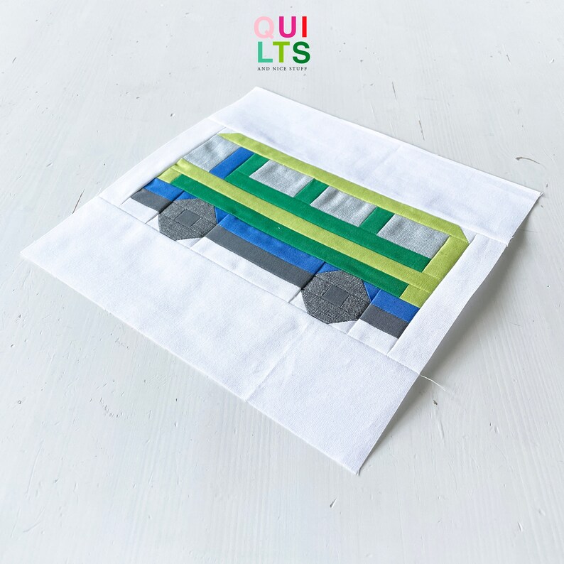 PDF Quilt Block Pattern – Bus – Vehicle Quilt - Etsy