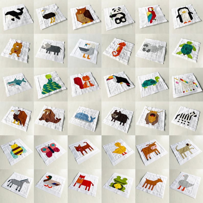 May include: A set of 36 colourful felt squares featuring different animal designs. Each square is approximately 4 inches by 4 inches and features a simple, geometric design of an animal. The animals include a penguin, a toucan, a panda, a turtle, a unicorn, a butterfly, a bee, a walrus, a shark, a toucan, a cow, a horse, a frog, a fish, a dog, a cat, a bird, a bear, a deer, a fox, a rabbit, a squirrel, a mouse, a snake, a spider, a worm, a ladybug, a butterfly, a bee, a flower, a tree, and a sun.