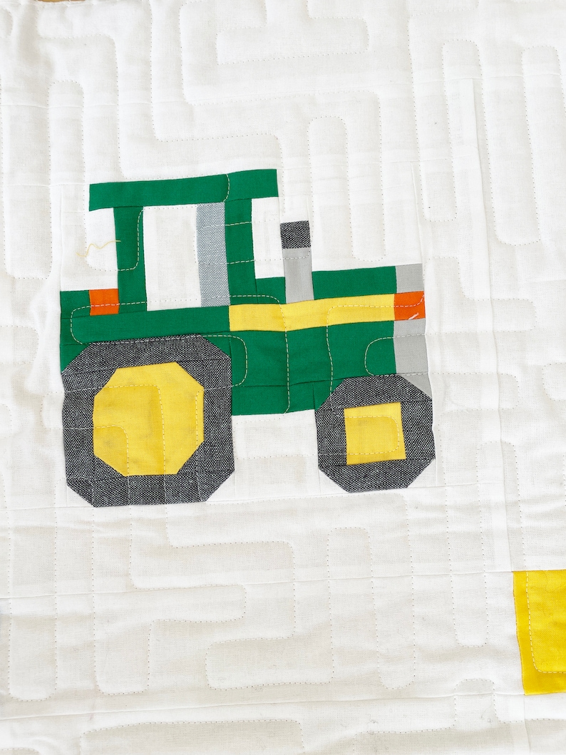 PDF Quilt Block Pattern Tractor Vehicle Quilt Pattern - Etsy