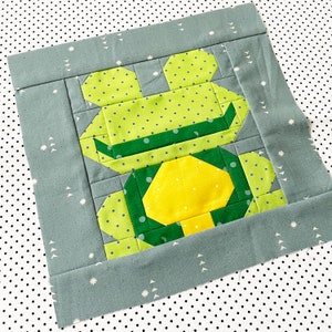 PDF Quilt Block Pattern – Frog – Animal Quilt - Etsy