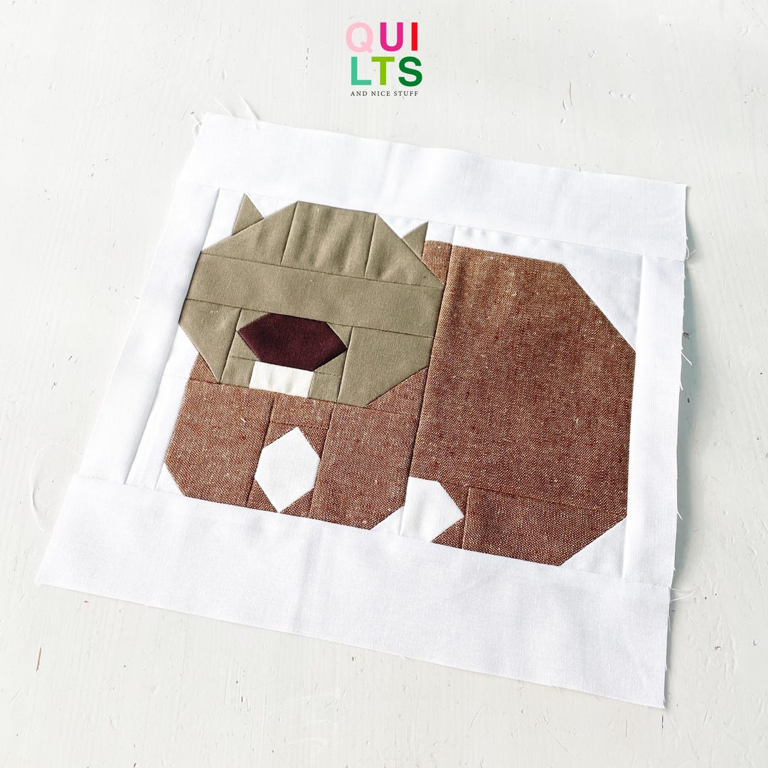PDF Quilt Block Pattern – Wombat – Animal Quilt - Etsy