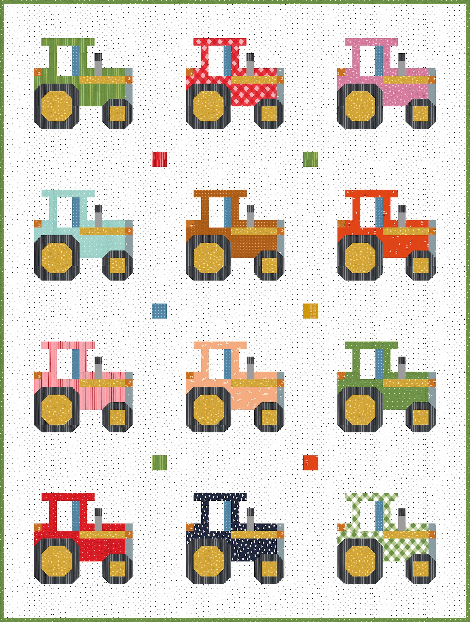 PDF Quilt Block Pattern Tractor Vehicle Quilt Pattern - Etsy