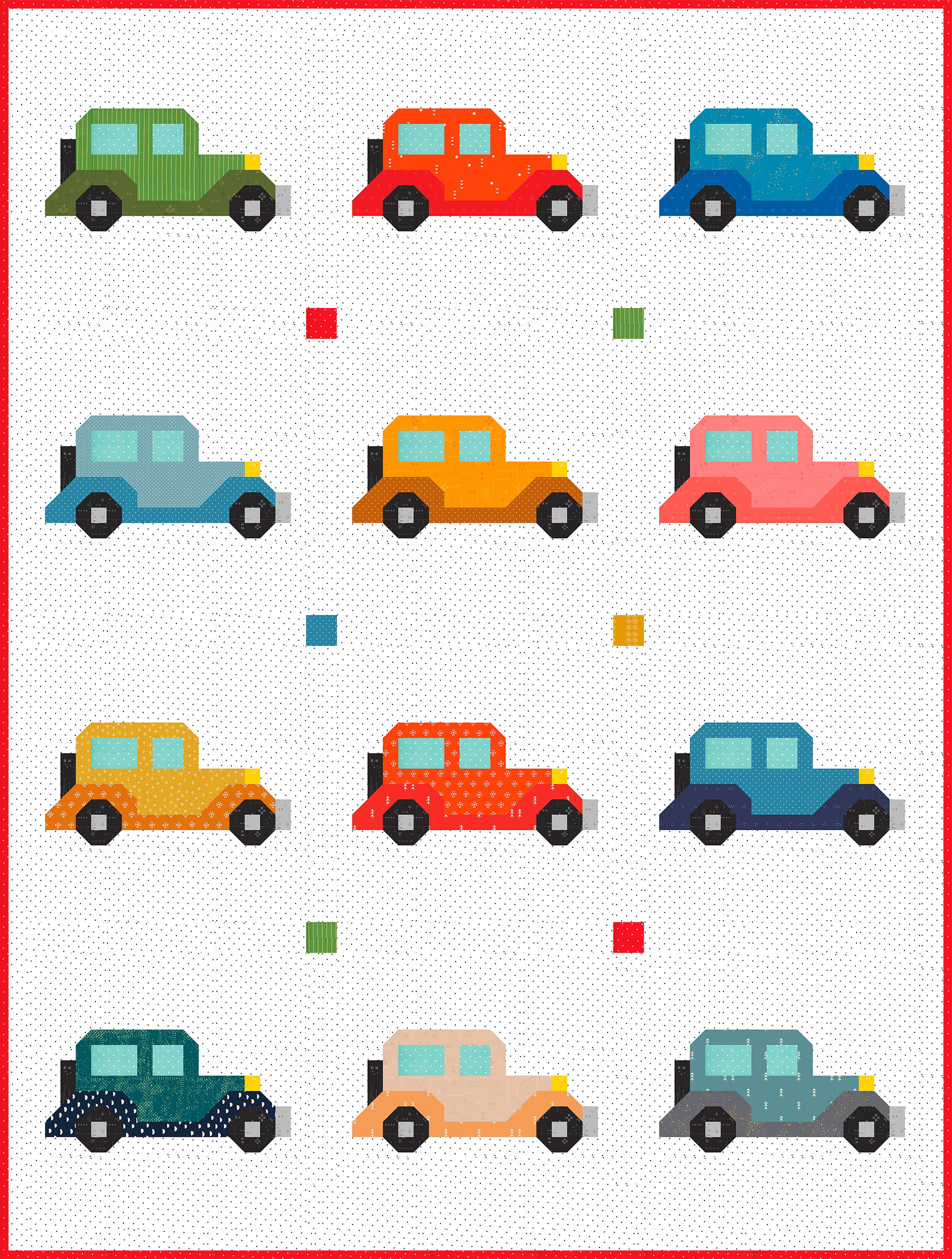 PDF Quilt Block Pattern – Vehicle Quilt – Classic Car 2 - Etsy